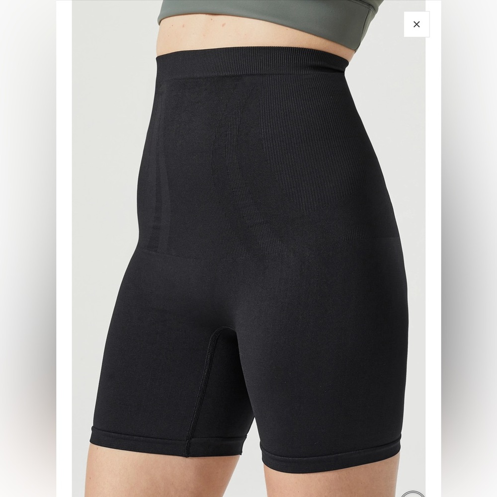 Blanqi everyday postpartum belly support girlshort - black, small